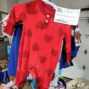 Cat & Jack Red Heart Romper